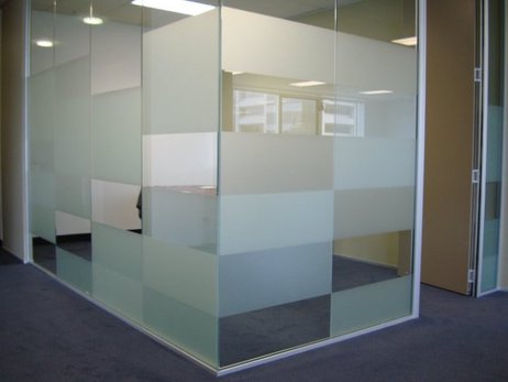 Conference room with window tint